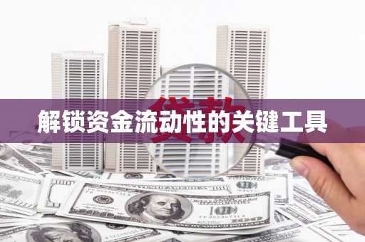 安顺解锁资金流动性的关键工具