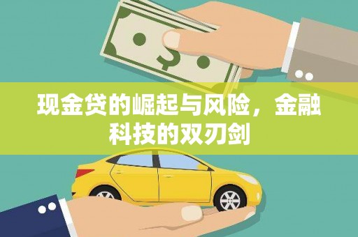 安顺现金贷的崛起与风险，金融科技的双刃剑