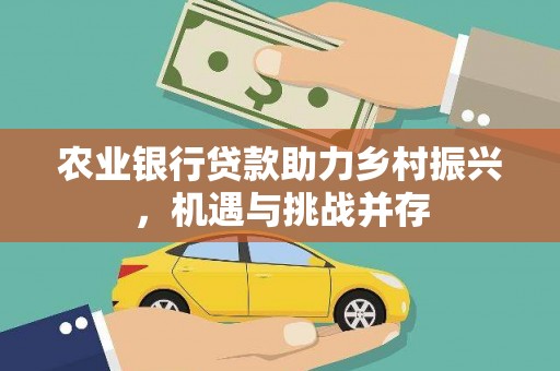 安顺农业银行贷款助力乡村振兴，机遇与挑战并存