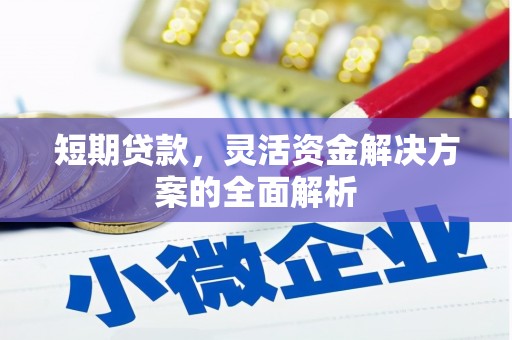 安顺短期贷款，灵活资金解决方案的全面解析