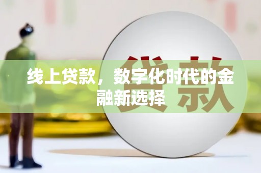 安顺线上贷款，数字化时代的金融新选择
