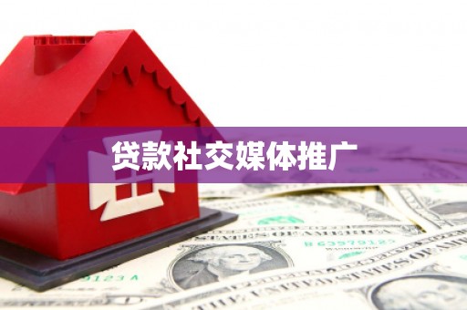 安顺贷款社交媒体推广