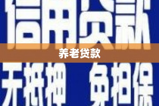安顺养老贷款