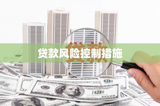 安顺贷款风险控制措施